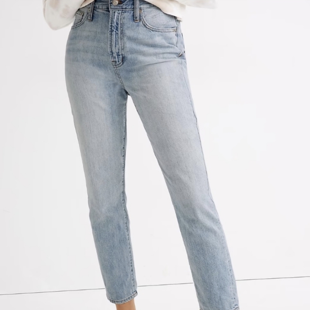 Madewell curvy perfect jean high rise light wash size 28 - Picture 3 of 12